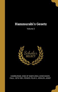 portada Hammurabi's Gesetz; Volume 2 (en Alemán)