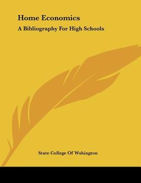 portada home economics: a bibliography for high schools (en Inglés)