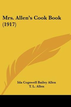 portada mrs. allen's cook book (1917) (en Inglés)