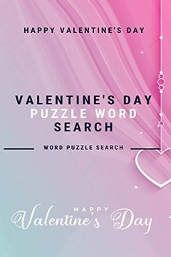 portada Happy Valentine's day Valentine's day Puzzle Word Search Word Puzzle Search 