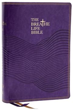 portada The Breathe Life Holy Bible: Faith in Action (Nkjv, Purple Leathersoft, Thumb Indexed, red Letter, Comfort Print) (en Inglés)