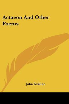 portada actaeon and other poems