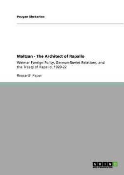 portada maltzan - the architect of rapallo (in English)