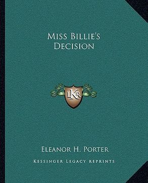 portada miss billie's decision (in English)