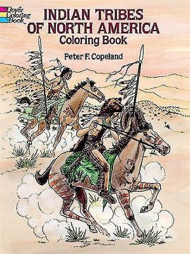portada indian tribes of north america coloring book (in English)