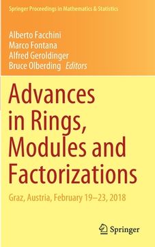 portada Advances in Rings, Modules and Factorizations: Graz, Austria, February 19-23, 2018 (en Inglés)