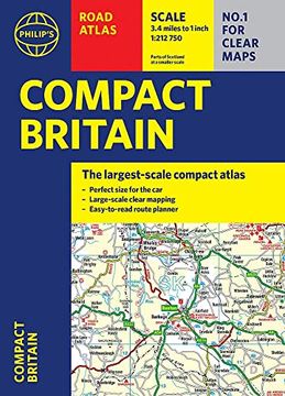 portada Philip'S Compact Britain Road Atlas: (Flexi a5) (Philip'S Road Atlases) 