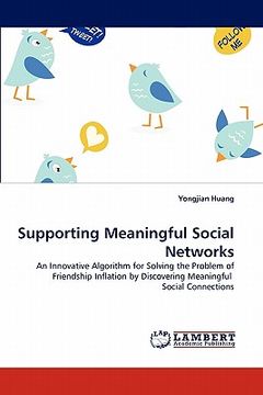 portada supporting meaningful social networks (en Inglés)