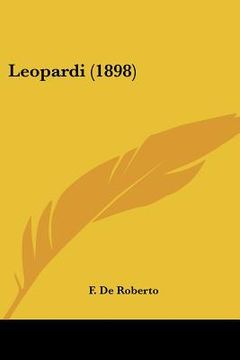 portada leopardi (1898) (en Inglés)