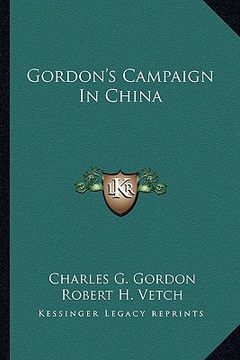portada gordon's campaign in china (en Inglés)