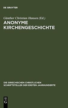 portada Anonyme Kirchengeschichte (en Greek)