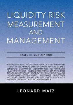 portada liquidity risk measurement and management