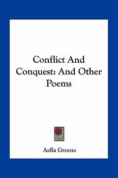 portada conflict and conquest: and other poems (en Inglés)