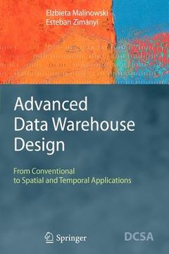 portada advanced data warehouse design: from conventional to spatial and temporal applications (in English)