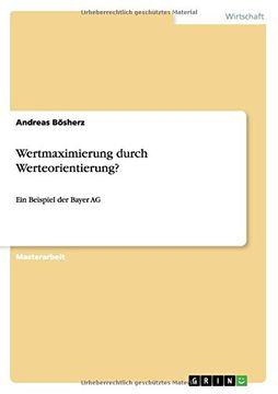 portada Wertmaximierung durch Werteorientierung? (German Edition)