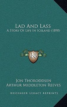 portada lad and lass: a story of life in iceland (1890) (in English)
