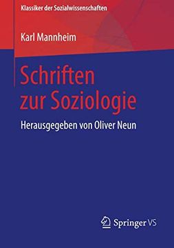 portada Schriften zur Soziologie: Herausgegeben von Oliver Neun (Klassiker der Sozialwissenschaften) (in German)