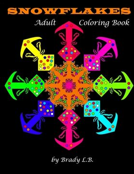 portada Adult Coloring Book: Snowflakes (en Inglés)