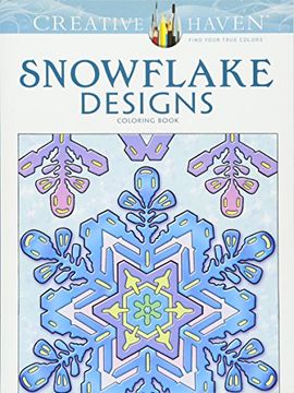 portada Creative Haven Snowflake Designs Coloring Book (Adult Coloring) (en Inglés)