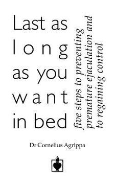 portada last as long as you want in bed (en Inglés)
