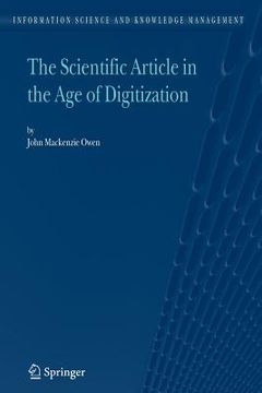 portada the scientific article in the age of digitization