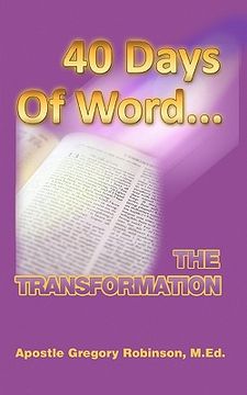portada 40 days of word: the transformation (en Inglés)