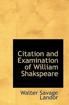 portada citation and examination of william shakspeare