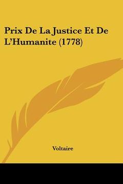 portada prix de la justice et de l'humanite (1778) (en Inglés)