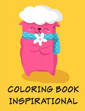 portada Coloring Book Inspirational: A Coloring Pages with Funny and Adorable Animals Cartoon for Kids, Children, Boys, Girls