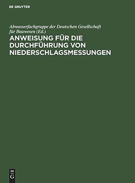 portada Anweisung für die Durchführung von Niederschlagsmessungen (in German)