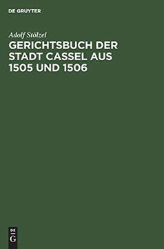 portada Gerichtsbuch der Stadt Cassel aus 1505 und 1506 (en Alemán)