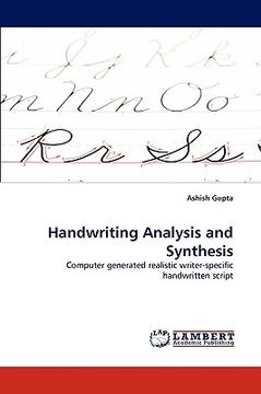 portada handwriting analysis and synthesis (en Inglés)