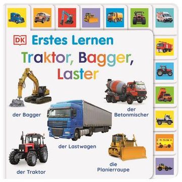 portada Erstes Lernen. Traktor, Bagger, Laster (en Alemán)