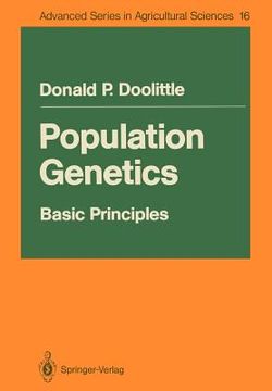 portada population genetics:: basic principles (en Inglés)