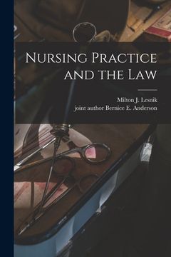 portada Nursing Practice and the Law (en Inglés)