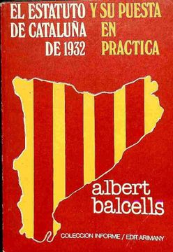 portada Estatuto de Cataluña de 1932 y su Puesta en Practica el