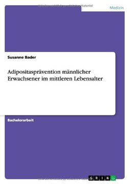 portada Adipositaspravention Mannlicher Erwachsener Im Mittleren Lebensalter (German Edition)