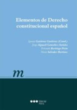 portada Elementos De Derecho Constitucional Español (manual Universitario) (in Spanish)