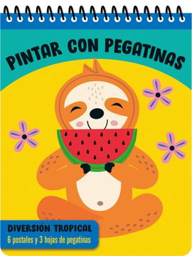 portada Pintar con Pegatinas - Diversion Tropical (in Spanish)