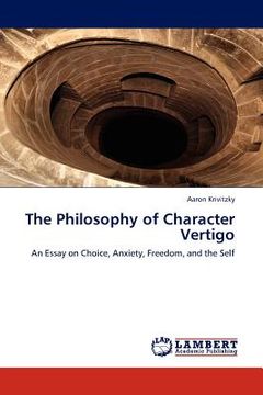 portada the philosophy of character vertigo (en Inglés)