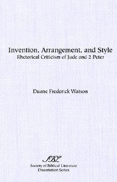 portada invention, arrangement, and style: rhetorical criticism of jude and 2 peter (in English)