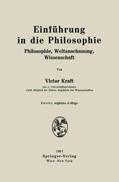 portada Einfuhrung in Die Philosophie: Philosophie, Weltanschauung, Wissenschaft