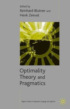 portada Optimality Theory and Pragmatics (en Inglés)