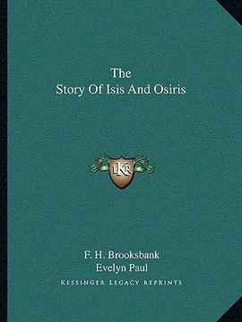 portada the story of isis and osiris (en Inglés)