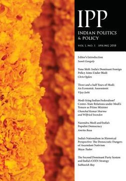 portada Indian Politics & Policy: Vol. 1, No. 1, Spring 2018 (en Inglés)