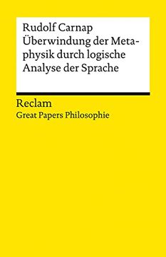 portada Überwindung der Metaphysik Durch Logische Analyse der Sprache (en Alemán)