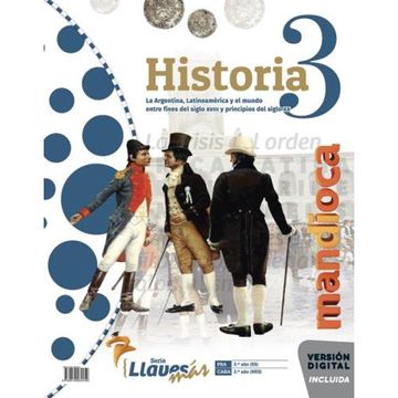 portada HISTORIA 3 - SERIE LLAVES MAS - LA ARGENTINA, LATINOAMERICA