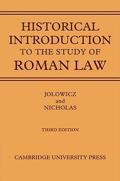 portada A Historical Introduction to the Study of Roman law (in English)