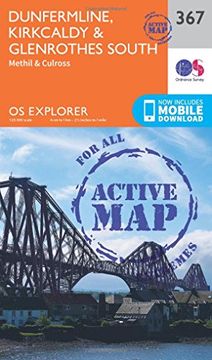 portada Dunfermline, Kirkcaldy and Glenrothes South 1 : 25 000 (OS Explorer Active Map)