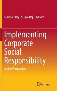 portada Implementing Corporate Social Responsibility: Indian Perspectives (en Inglés)